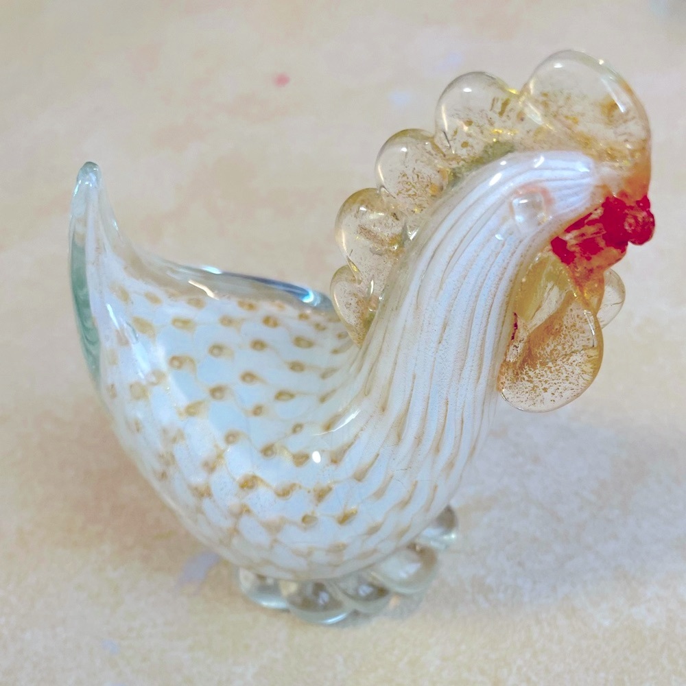 Murano glass rooster